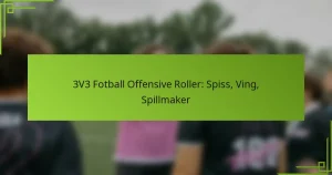 3V3 Fotball Offensive Roller: Spiss, Ving, Spillmaker